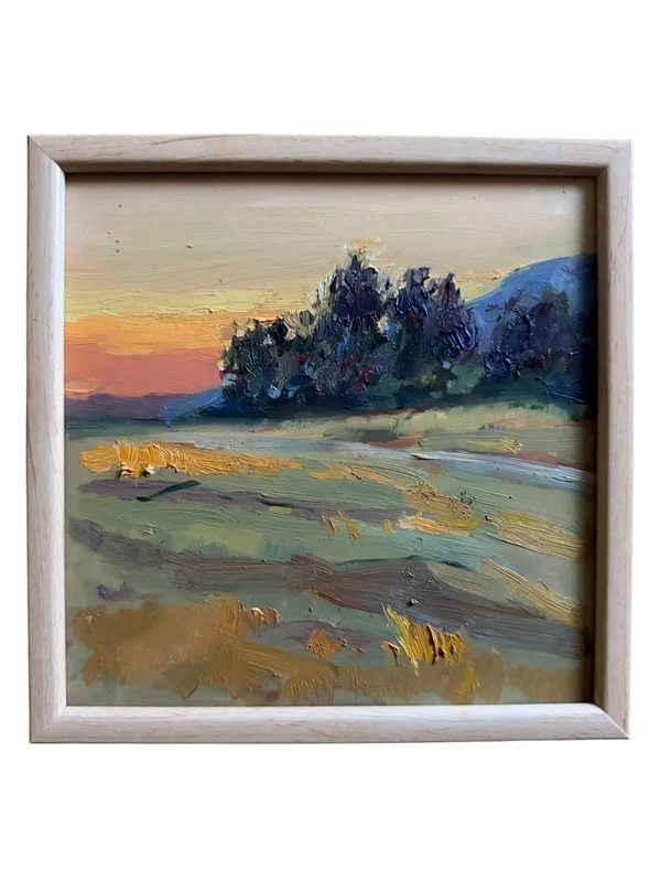 Evening orchard painting